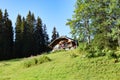 Little house at the alps Royalty Free Stock Photo