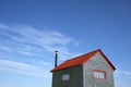 Little house and the blue sky Royalty Free Stock Photo