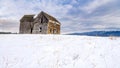 Little House on the prairie during winter