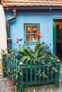 Little houses on Golden street Royalty Free Stock Photo