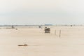 Little hut in the sea at Bang Taboon, Phetchaburi, Thailand Royalty Free Stock Photo