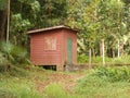 Little hut in the woods Royalty Free Stock Photo