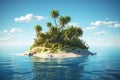 Little island, AI generated