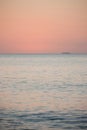 Little island in the distance during the sunset in Uoleva Royalty Free Stock Photo