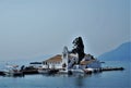 Greece - a little island next to Corfu in the summer time against blue natural light