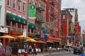 Little Italy Neighborhood in Lower Manhattan Royalty Free Stock Photo