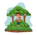 Little kid avatar cartoon character Royalty Free Stock Photo