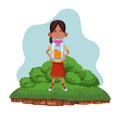 Little kid avatar cartoon character Royalty Free Stock Photo