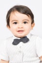 Little kid boy a chid wearing bow tie