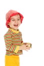 Little kid laughing Royalty Free Stock Photo