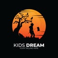 Little kids dream logo design inspiration