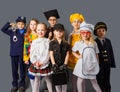 Little kids dressing up as professions. Future education Royalty Free Stock Photo