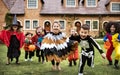 Little kids at a Halloween party Royalty Free Stock Photo