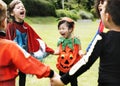 Little kids at a Halloween party Royalty Free Stock Photo