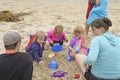 Little Kids Playing on the Beach