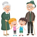 Little Kids With Their Grandparents