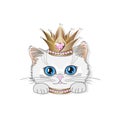 Little kitty princess in a crown