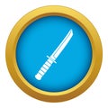 Little knife icon blue vector isolated