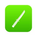 Little knife icon digital green