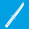 Little knife icon white