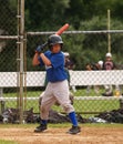 Little league baseball batter