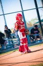 Little league baseball catcher Royalty Free Stock Photo