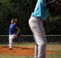 Little league baseball pitcher