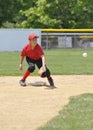 Little league baseball player Royalty Free Stock Photo