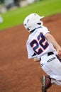 Little league baseball player running Royalty Free Stock Photo