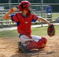 Little League catcher