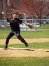 Little league pitcher Royalty Free Stock Photo