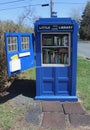 Tardis turned into a Little Library