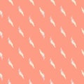 Little light parrot cockatoo seamless pattern in doodle style. Hand drawn backdrop with pink background Royalty Free Stock Photo