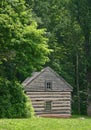 Little Log Cabin at the Edge of the Woods Royalty Free Stock Photo