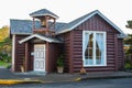 The Little Log Church by the Sea, Yachats, Oregon Royalty Free Stock Photo