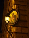 Little Madonna or Madonnele Mosaic Light on Street Corner in Rom