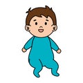 Little male baby character