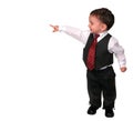 Little Man Series: Pointing Royalty Free Stock Photo