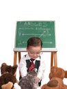Little Man Series: Teacher's Pet Royalty Free Stock Photo