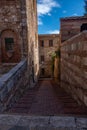 Little medieval town of Colle Val d`Elsa, Tuscany, Italy