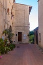 Little medieval town of Colle Val d`Elsa, Tuscany, Italy