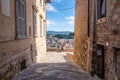 Little medieval town of Colle Val d`Elsa, Tuscany, Italy