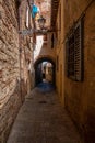 Little medieval town of Colle Val d`Elsa, Tuscany, Italy