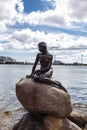 The Little Mermaid is a bronze statue by Edvard Eriksen in Copenhagen, Denmark Royalty Free Stock Photo