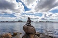 The Little Mermaid is a bronze statue by Edvard Eriksen in Copenhagen, Denmark Royalty Free Stock Photo