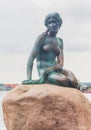 Little Mermaid, Copenhagen. Den Lille Havfrue, a statue by Edvard Eriksen, Langelinie promenade, Copenhagen, Denmark Royalty Free Stock Photo