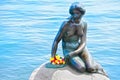 Little Mermaid Copenhagen Denmark Royalty Free Stock Photo