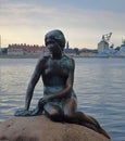 The Little Mermaid Copenhagen Denmark Royalty Free Stock Photo