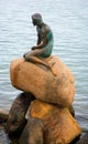 The Little Mermaid statue in Copenhagen