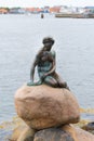 The little mermaid statue in copenhagen